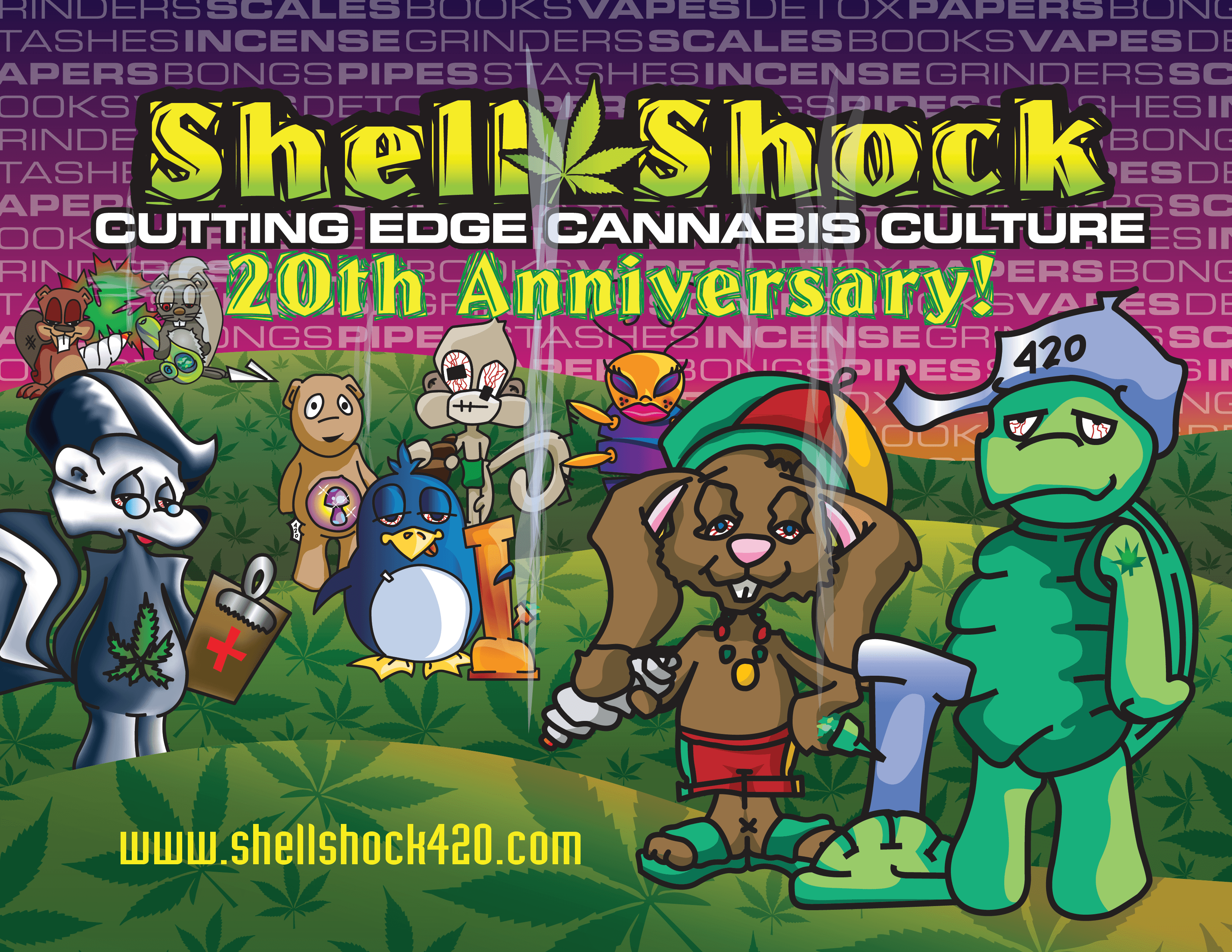 Celebrate our 20th Anniversary with the Shell Shock Crew