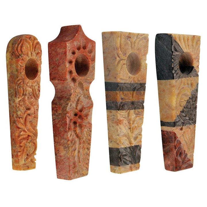 CArved marble stone pipes - Shell Shock