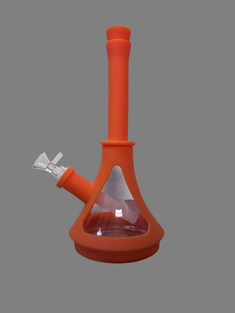 FLX silicone glass beaker bong - Shell Shock