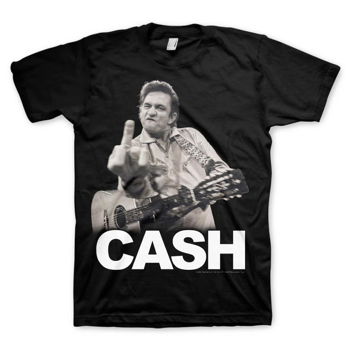 Johnny Cash Giving the Finger shirt - Shell Shock