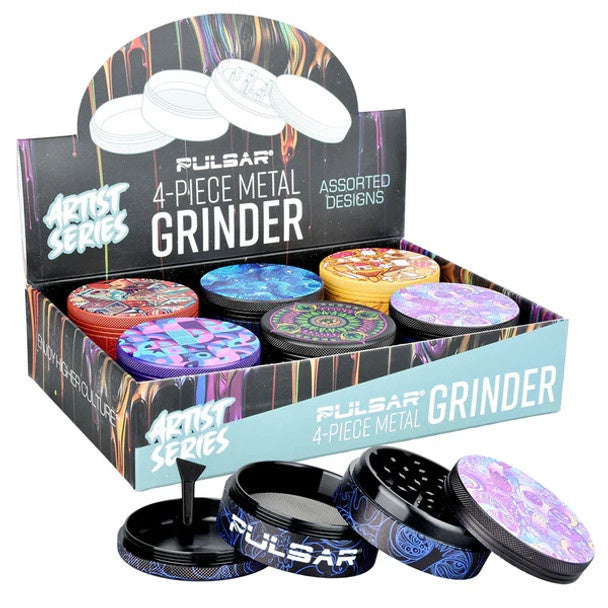 Artist series Pulsar 4 piece Grinder - Shell Shock