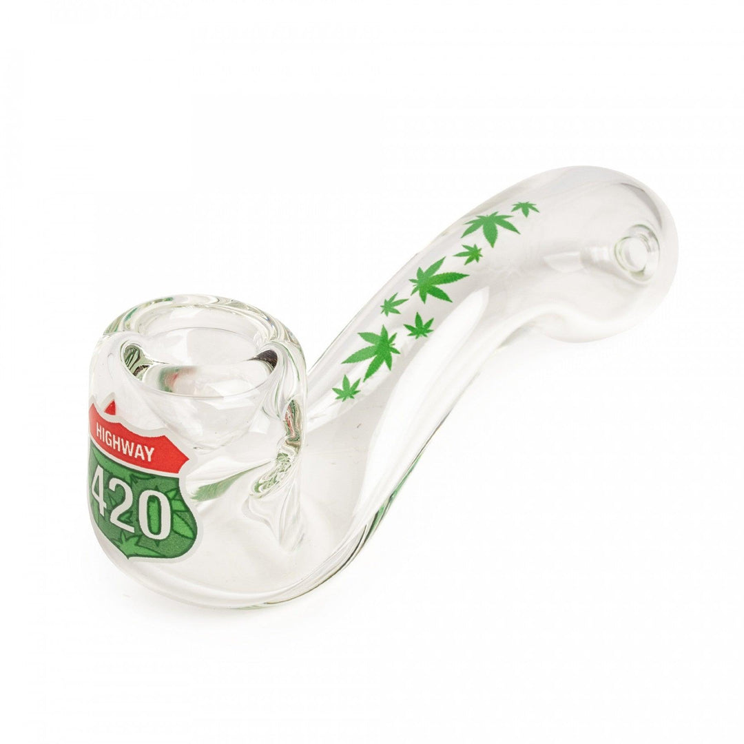 highway 420 sherlock hand pipe - shell shock