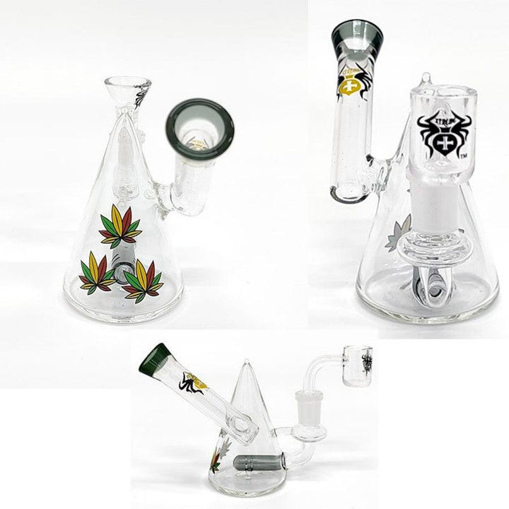 Xtreme 4.5" recycler glass rig - shell shock