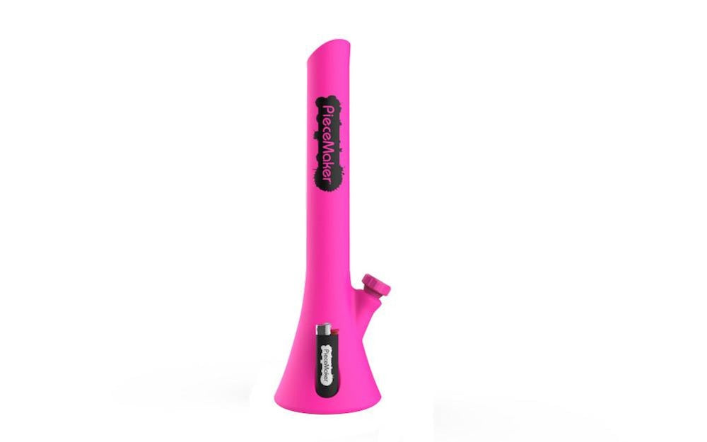 piecemaker pink kirby silicone bong - shell shock