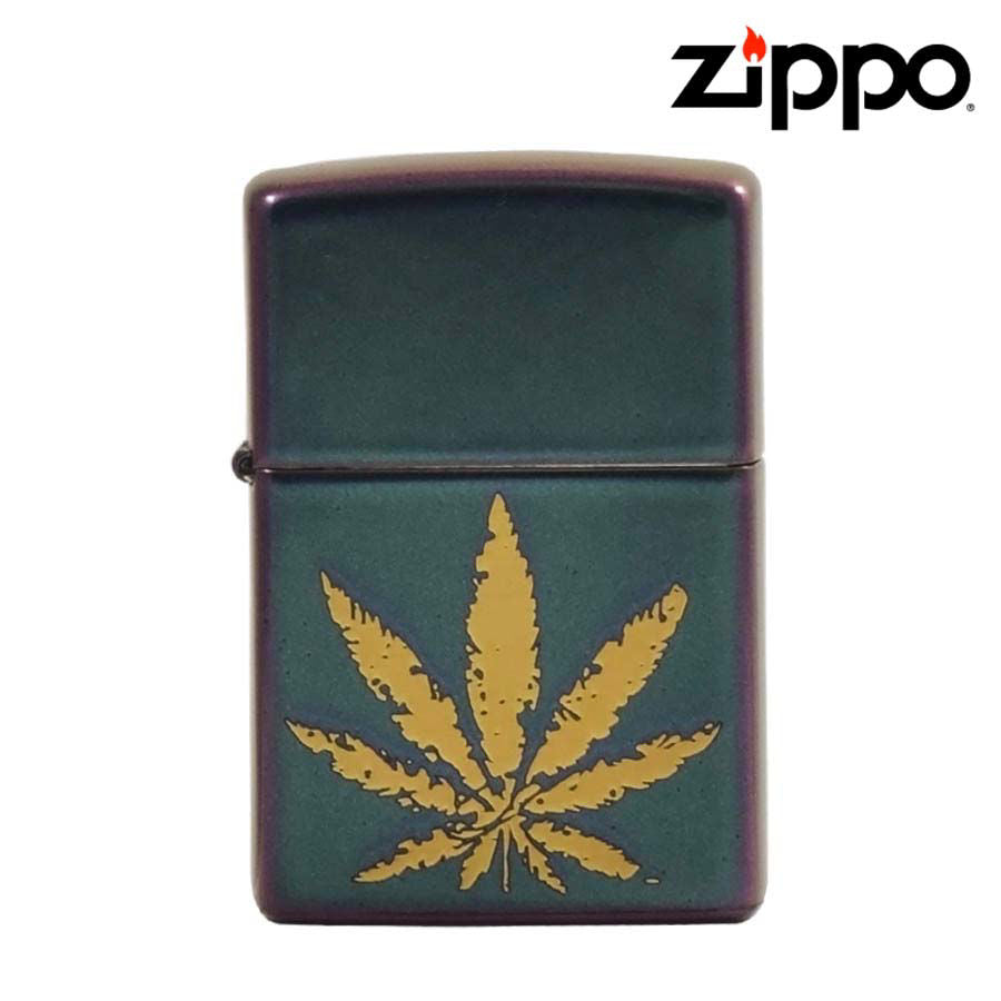 Zippo Lighter leaf iridescent -Shell Shock