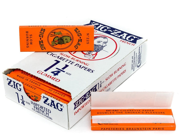 Zig Zag White French Orange 1 1/4 Size Rolling Papers